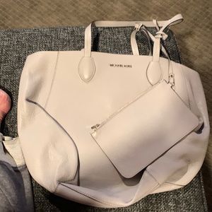 Michael Kors large reversible tote - one side grey and one side liliac